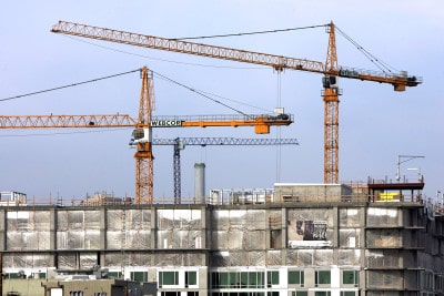 Construction cranes, San Francisco CA